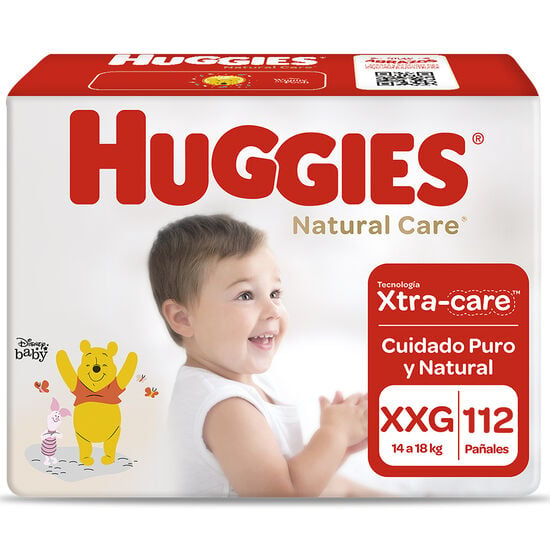 Pañales Huggies Natural Care Unisex x2 packs